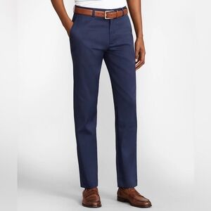 BROOKS BROTHERS Navy Lightweight Advantage Chino Milano Fit 38x32